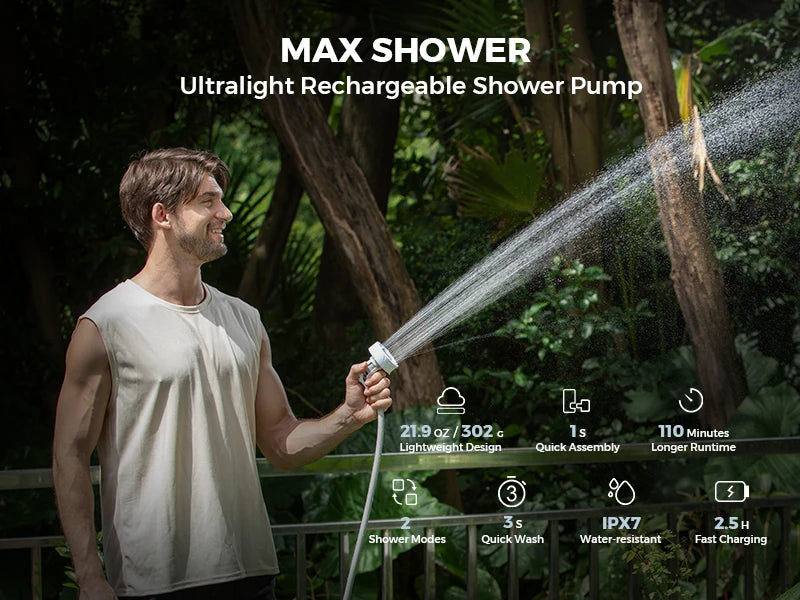 Douche Portable Électrique Ultime