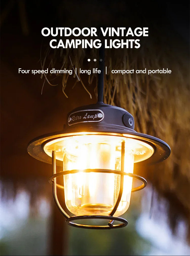 Lampe de Camping LED Rétro