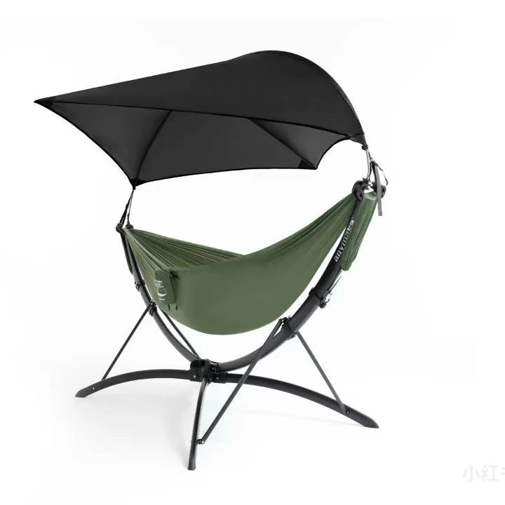 Hamac Pliable de Camping Extérieur, Portable pour Jardin et Camping