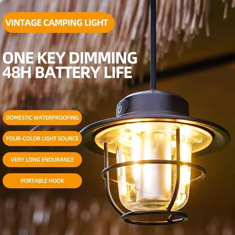 Lampe de Camping LED Rétro