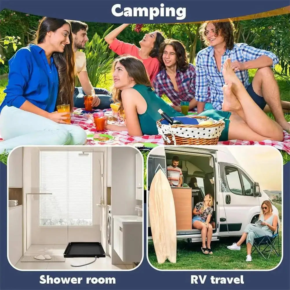 Bac de Douche Portable Pliable pour Camping