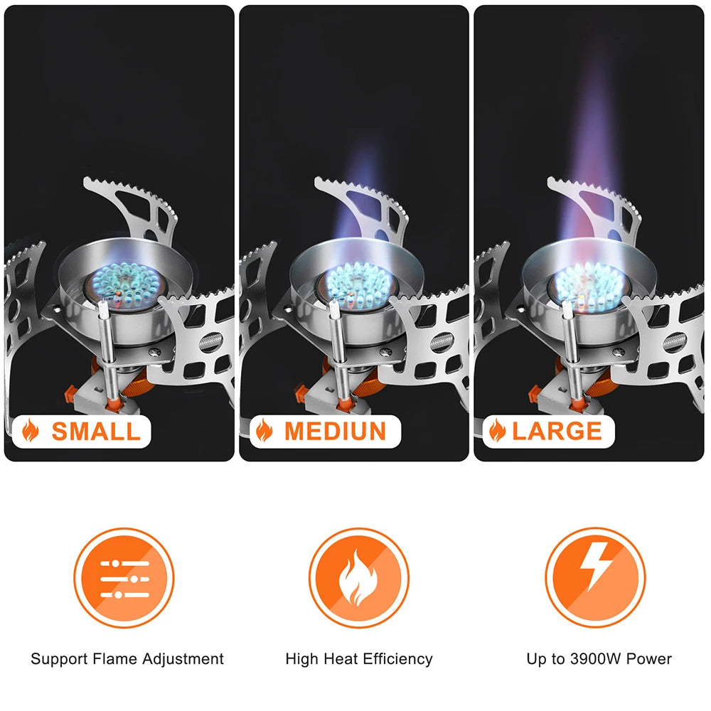 Réchaud à Gaz Portable Camping 3900W