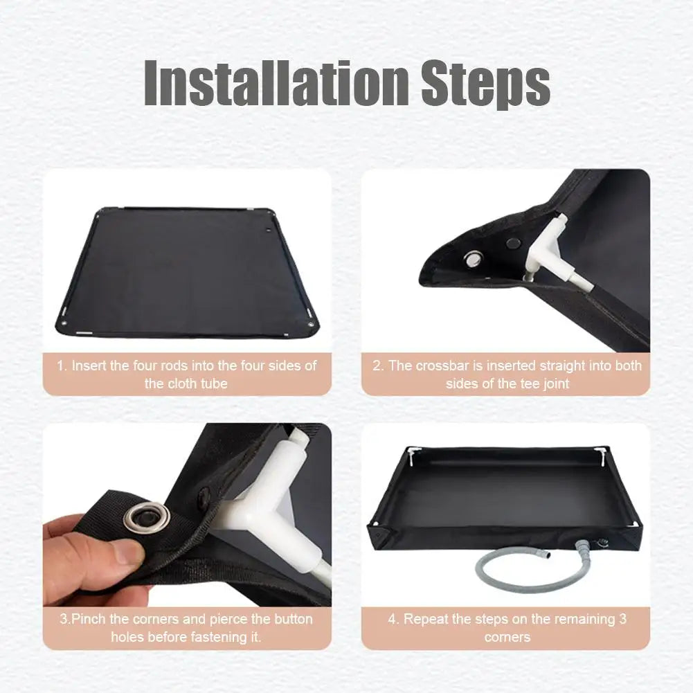 Bac de Douche Portable Pliable pour Camping