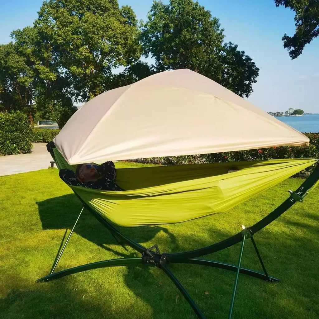 Hamac Pliable de Camping Extérieur, Portable pour Jardin et Camping