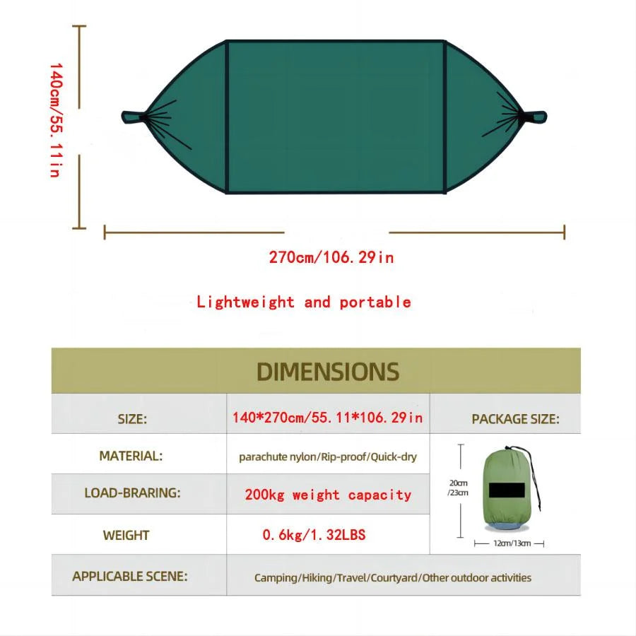 Hamac de Camping Portable Ultra-Léger